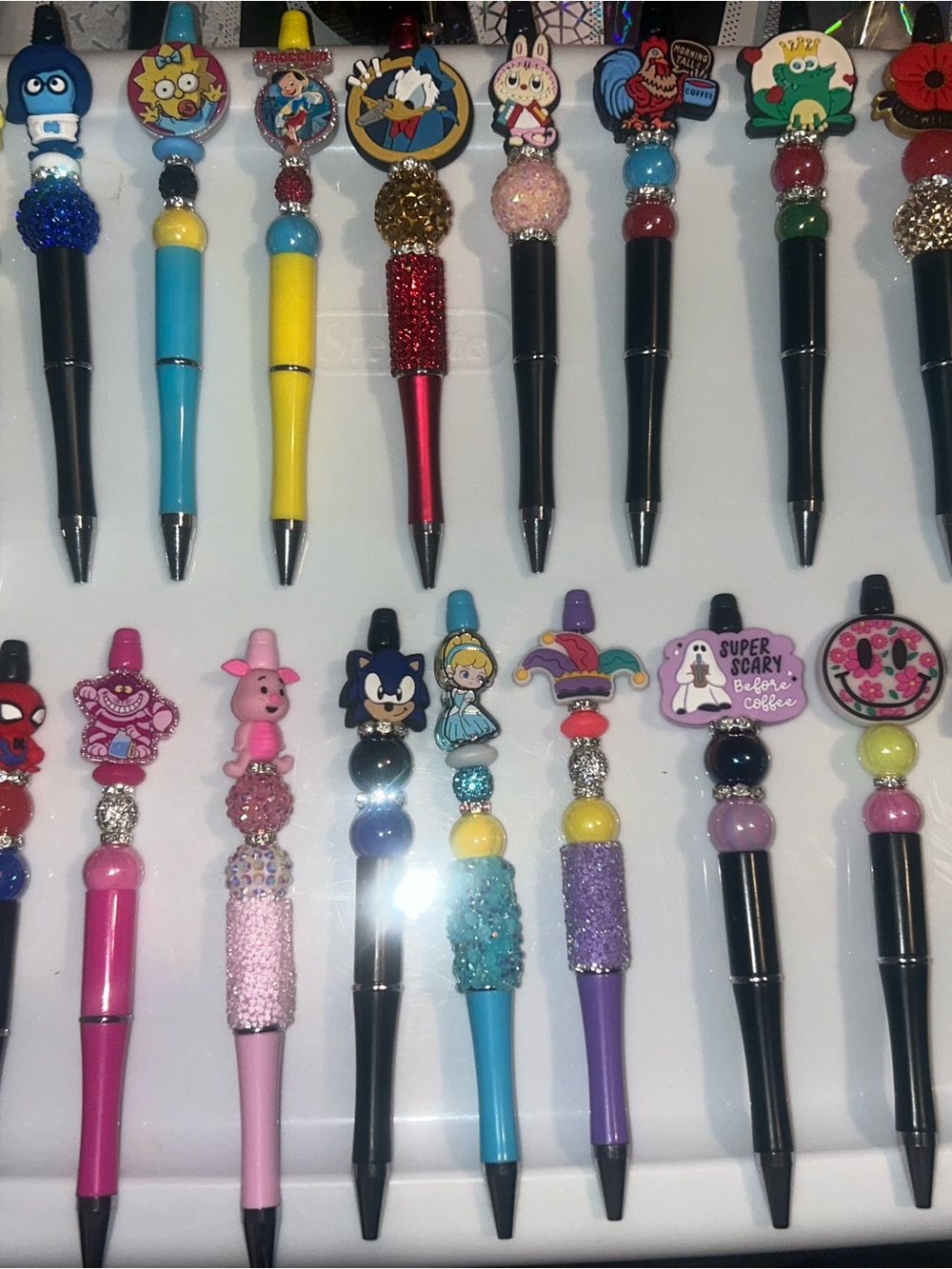 Handmade beaded pen bundle set of 21